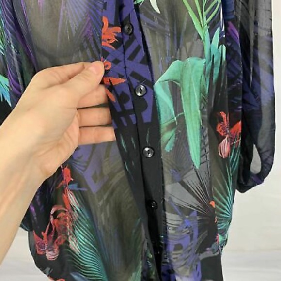 BIBA Chiffon Oversized Top Blouse Size 8 UK - Picture 10 of 10